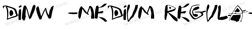 DINW02-Medium Regula字体转换